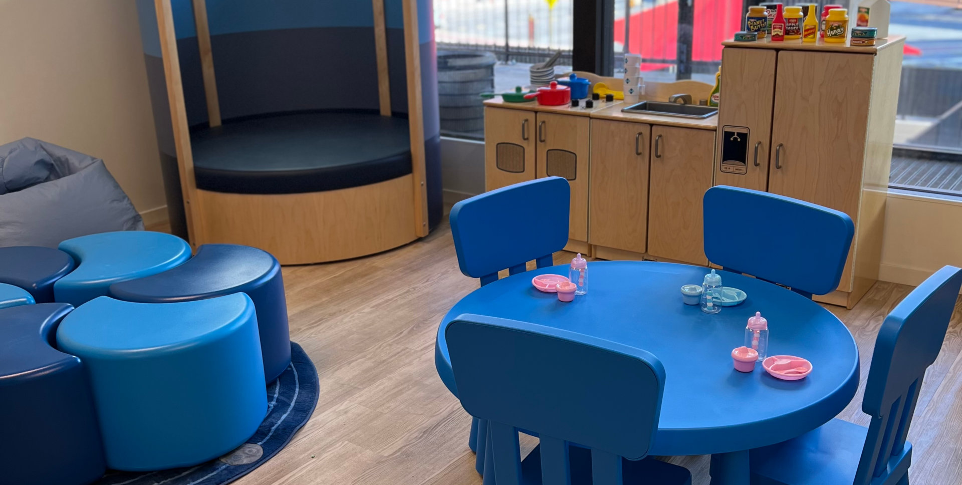 tables and chairs in the facility